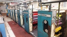 Harris #M110, Heatset Web Press, 17.75" Cutoff, Commercial Web Offset, 6 Unit press, 8 page