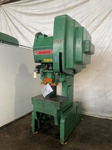60 Ton, E-W Bliss #C-60, OBI press, 4" stroke, 14.25" Shut Height, 3" adj., 90 SPM, 32" x21"bed, 1979
