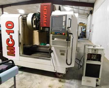 Fryer #MC-10, CNC vertical machining center, 20 automatic tool changer, 18" X, 30" Y, 22" Z, 8000 RPM, #40