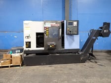 Daewoo Doosan #Lynx-220LG, CNC Lathe, Doosan Fanuc I Control, 200/220 V., chip conveyor, w/ parts & panels