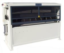 5.2' x 2" Evans #PR-207, Pinch Roller, w/ Segmented Bottom, 50-100 psi, 50 FPM, 120 V., 0.5 HP, new