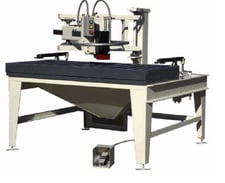 Evans #2480, Over Arm Router, 3 HP, 12k-21k RPM, 100 psi, 30" x 48" table, new