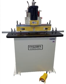 Ritter #R19F3, Vertical Drilling Machine, 32mm, 3 HP, TEFC, 12" throat, 60" fence, new