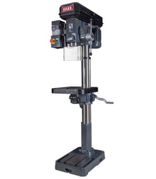 1" Dake #SB-250V, Floor Drill Press, 1.5 HP, 18" diameter, 68-1380 RPM, 5" travel, 3-5/8" diameter column, new
