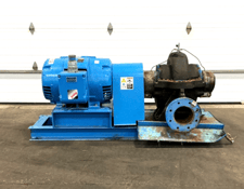2880 GPM @ 160' TDH, Paco 8x10 split case centrifugal pump with 150 HP motor