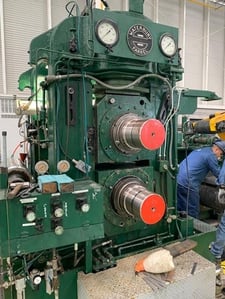 25" Waterbury-Farrel, 2-Hi skin pass mill, non-reversing, R to L