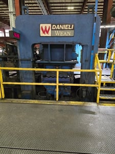 96 x 0.75 Danieli-Wean Cassette Leveler, 250 FPM, LR, 500 HP, 500/1300 RPM, 11 heavy gauge, 17 light gauge