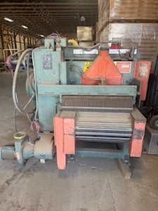 Mereen Johnson #524-DC/SR, Gang Rip Saw, 24" arbor, 14" tooling, 50 HP, 3600 RPM, TEFC, 30-150 FPM, 1986