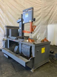 24" x 31" Hem #V140HM-60, vertical band saw, 20' x 1-1/2" x .50" blade, hydraulic head tilt, 10 HP, 2011