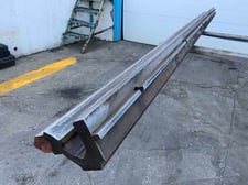 122" L, Male gooseneck press brake die, 4-1/2" die width, 8" die height, replaceable die
