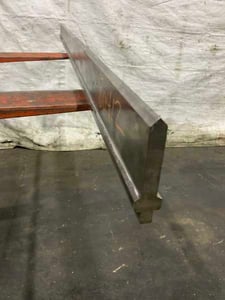 62-1/2" L, Male press brake die, 5/8" die width, 3-3/4" die height, 90&deg; die angle