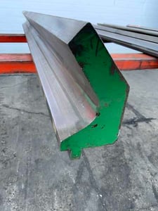 72" L, Gooseneck brake die, 3-3/4" die width, 5-1/4" die height, 1/2" tang