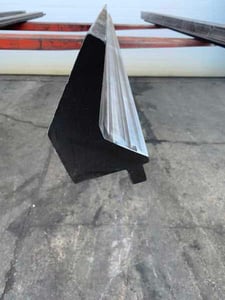 96" L, Gooseneck brake die, 2-3/4" die width, 4" die height, 1/2" tang