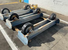 15 Ton, Webb #T18-PWR-16, tank turning rolls, 30000 lb., 8"-12'working diameter, 5" wheel face, 1 HP, 2017