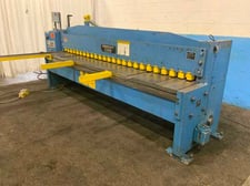 10 gauge x 10' Famco, Century #1010W, power squaring shear, 24" back gauge, 65 SPM, 5 HP