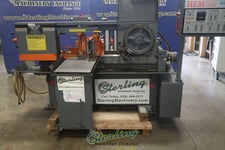 12.75" x 12.75" Hem #H90A-4, horizontal bandsaw, 3 HP, 12'10"L x 1" H x .035" blade, automatic barfeed