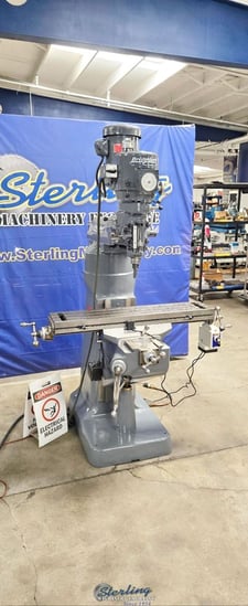 Bridgeport #Series-I, vertical mill, 9" x42"tbl., 30" X, 60-4200 RPM, variable speed head, power feed