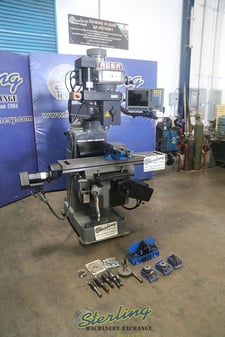 Acer #3VK, vertical mill, 10" x50"tbl., 3 HP, 34" X, 16" Y, 16" Z, variable speed, R-8, Accu-Rite digital