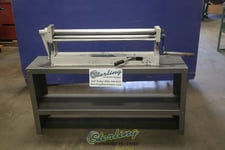 16 gauge x 3' Manual Hand Slip Roller, 2" roll diameter, 1" raduis