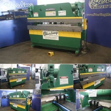 60 Ton, Accurpress #7608, press brake, 8' overall, 79" between housing, 8" throat, 14" open, programmable