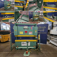 50 Ton, Betenbender, hydraulic press brake, 6' overall, 54-1/2" between housing, 24" BH, electric foot pedal
