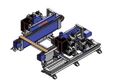 Cam-Wood #Set-48TS-CH 3045, Double End Tenoner, 8-head, 1.18" - 12" width, 2" max. working thickness, 10" x