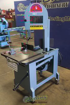 8.75" x 14.5" Rollinsaw #EF1459, vertical bandsaw, 110 V., 1-phase, 3/4" x 0.035" x 120" blade, 70-525 FPM