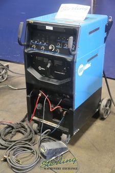 Miller #Syncrowave-350LX, tig welder, 400 Amp., torch, ground cable, cart w/ wheels, foot pedal