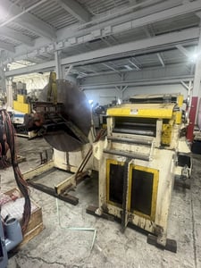 8000 lb. Perfecto, reel & powered straightener, 18" x .125" stock