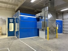 Image for Ameri-Cure, heated paint booth, 10 HP motor, gas-fired heating, lit interior, Control panel