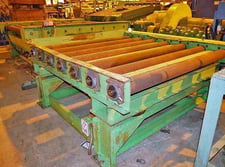 20000 lb. Loopco, banding line conveyor, 72" outside dimension, 7' long, 35" passline, 5.25" diameter x 74"