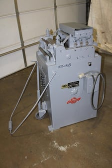 12" x .05" Littell, straightener, 7-roll striaghtener, entry pinch rolls, variable speed, loop Control