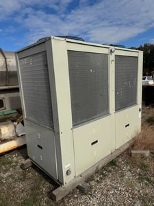 15 Ton, J&M Fluidics #PZAT15DH6, Air-Cooled Chiller, R404A Refrigerant, 460 V, 60 Hz, 3-Ph.