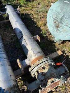 60 sq.ft., 150 psi shell, 150 psi tube, Patterson-Kelley, Stainless Steel Shell and Tube Heat Exchanger, 3/4"