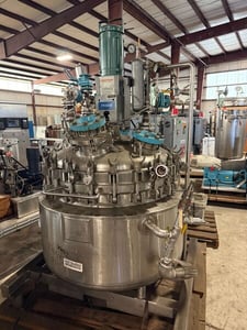 100 Gallon Northland Stainless, Hastelloy C-276 Reactor, 30" diameter x 30" straight side, 100/FV psi @