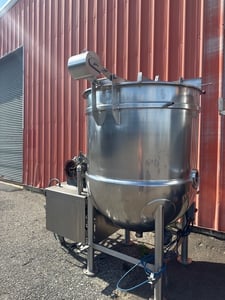 300 Gallon Cleveland Range #HA-MKDL-400-CC, Stainless Steel Kettle, 100 psi @ 338°F Internal MAWP, 2016