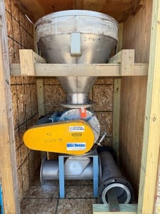 Young Industries, Rotary Air Valve w/ Stainless Steel Hopper