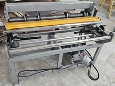 55" StanGroup, sheet metal slitter, 220 V., 3ph, 5 pair blades, 3.34" diameter, 3 HP, 150 FPM, 2023