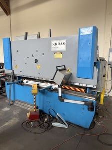 88 ton, KRRAS #APB-80.31, Press Brake, 122" overall, 102" between housing, 6" stroke, 11.8" throat, 10 HP