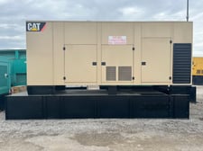 750 KW Caterpillar #C27, standby diesel generator set, Enclosed, 347-600 Volts, 9525 hours, 2017