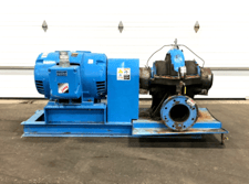 2880 GPM @ 160' TDH, Paco #8x10, split case centrifugal pump with 150 HP motor