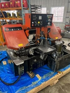 10" x 11.8" Amada #HA250W, automatic horizontal band saw, 1-1/4" blade, automatic bar feed, 1995