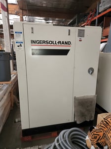 50 HP Ingersoll #SSR-EP50SE, rotary screw/sliding vane air compressor, 215 cfm, 125 psig, 2000