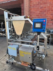 Inline Filling Systems, jar filling & capping line, including piston filler, capper & vibratory capacity