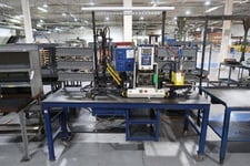 Janome #JP-104, electroc-press servo press & Columbia Slide-A-Mark pneumatic marking press, 2012