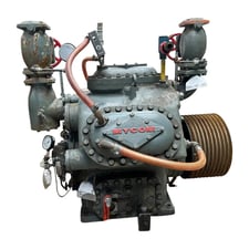 313 HP Mycom #N6B, Bare 6-Cylinder Reciprocating Compressor, Belt Driven, 470 psi