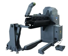 6000 lb. GMC #HDC-4820-3T, Hydraulic Decoiler Machine, 3 ton, 48" width, 39" outside dimensions, 100 FPM, 4