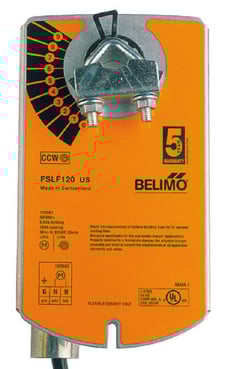 Belimo FSLF120 US Fire & Smoke Actuator, 30 in-lb 3.5 Nm Spring Return, AC 120 V