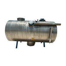 2350 gallon RVS, Horizontal Ammonia Recirculator, 60" diameter x 156" L tank, 300 psi @ 200&deg;F, 7 HP, 460 V.