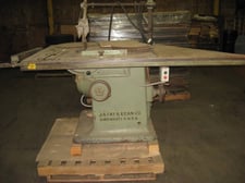 J A Fay & Egan J.A. Fay & Egan #511-Lightning, Tilting Arbor Table Saw, 220 V., 3ph, w/ starter & blades